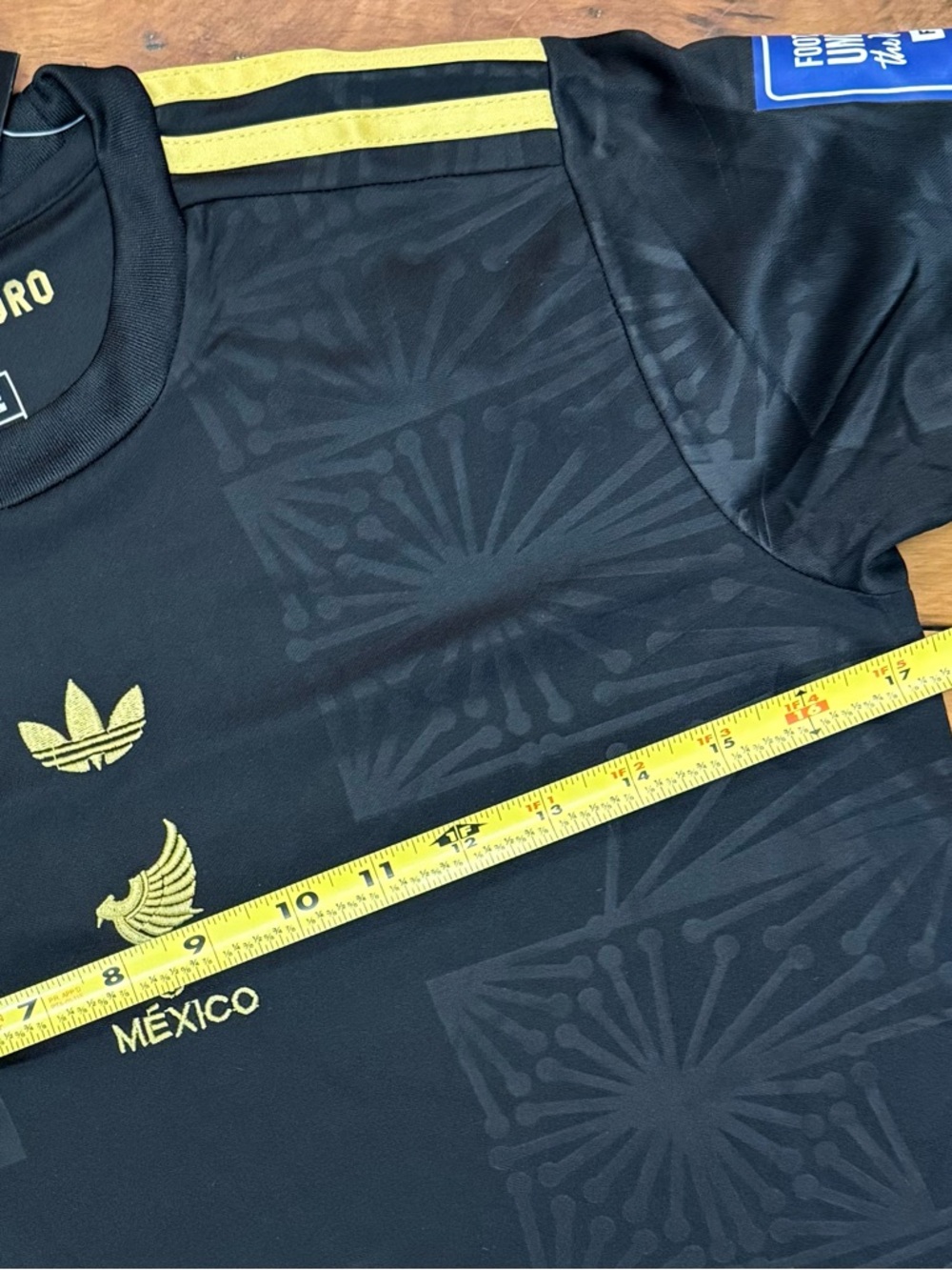 Adidas 2025 Mexico Gold Cup “Mexico de Oro” Alvarez kit. Size 28. BNWT - Picture 8 of 8